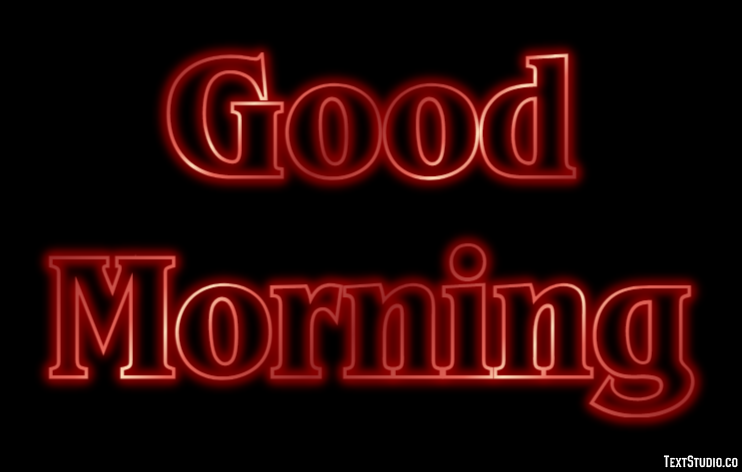 Good Morning Effetto testo