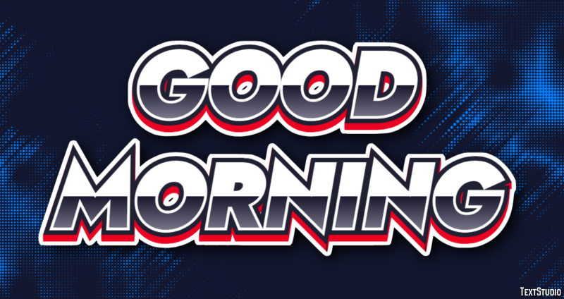 Good Morning Effetto testo