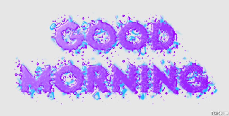 Good Morning Effetto testo