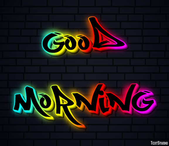 Good Morning Effetto testo