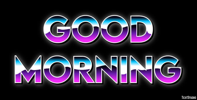 Good Morning Effetto testo