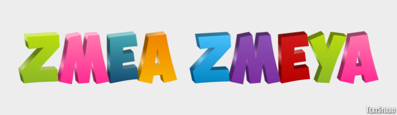 змея zmeya Efeito de texto