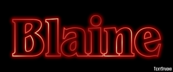 Blaine Efekt tekstowy