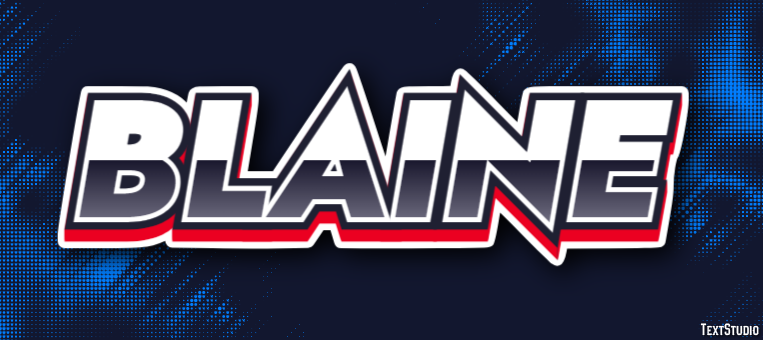 Blaine Efekt tekstowy