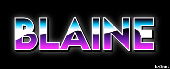 Blaine Efekt tekstowy