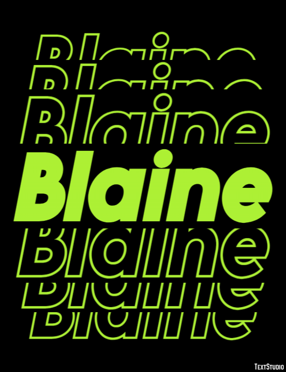 Blaine Efekt tekstowy