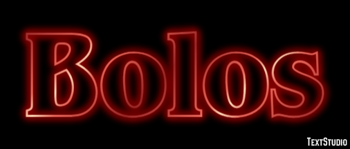 Bolos Texteffekt
