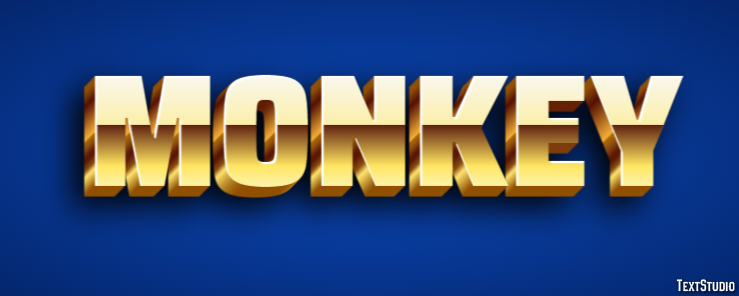 Monkey Tekst effect