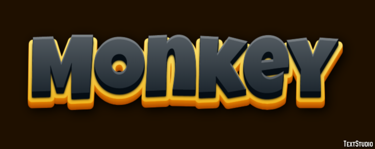 Monkey Tekst effect