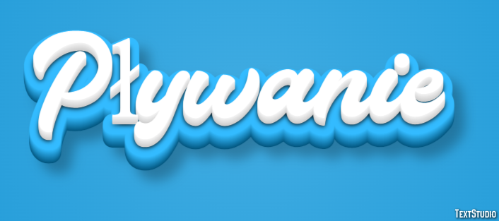 Pływanie テキスト効果