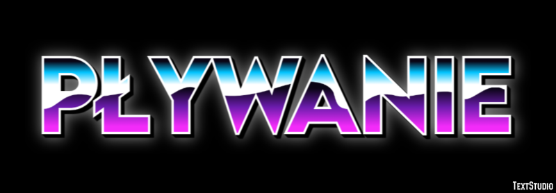 Pływanie テキスト効果