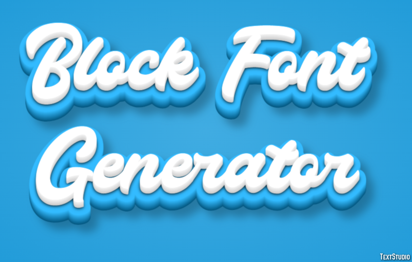 Block Font Generator Metin Efekti