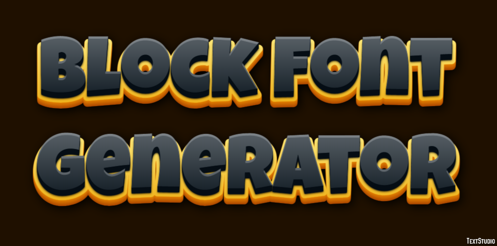Block Font Generator テキスト効果