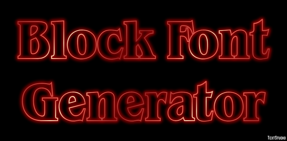 Block Font Generator Metin Efekti