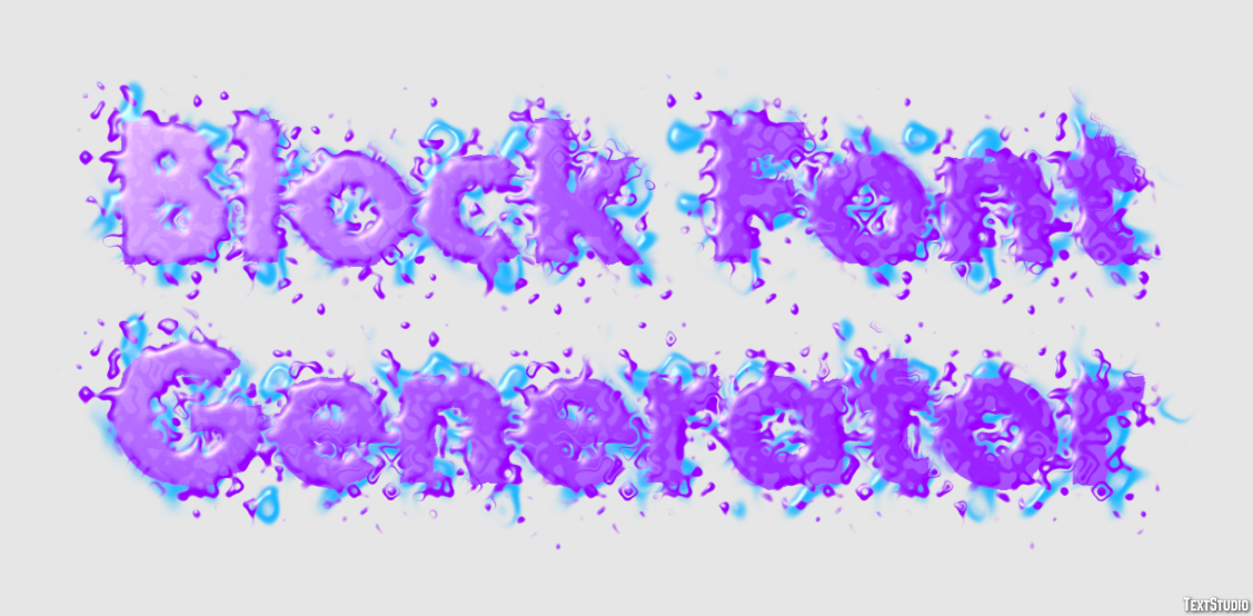 Block Font Generator Metin Efekti