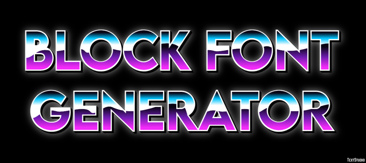 Block Font Generator Metin Efekti