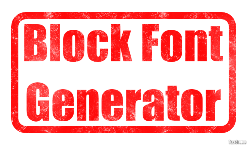 Block Font Generator テキスト効果