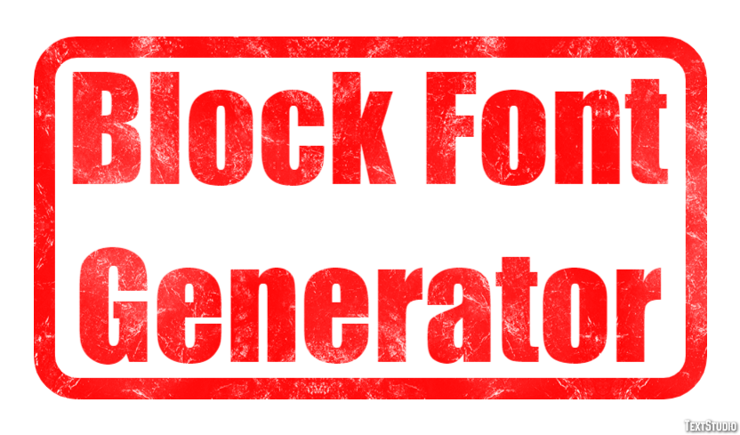 Block Font Generator Text Effect