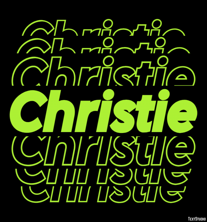 Christie Text effect