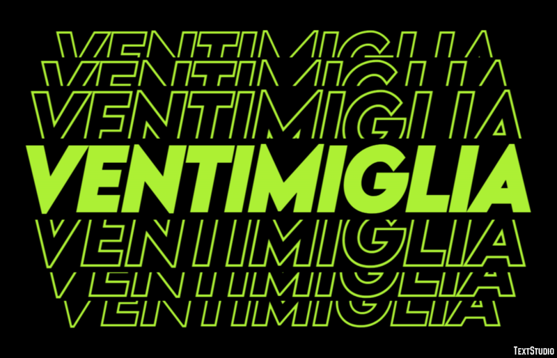 Ventimiglia Efekt tekstowy