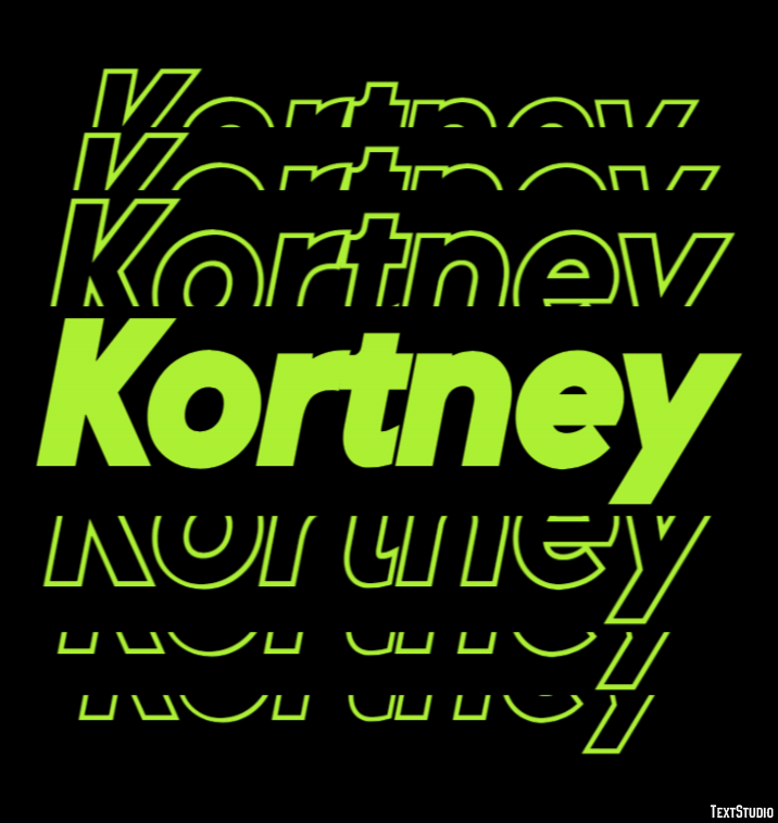 Kortney Text Effect