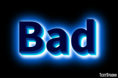 Bad Text Effect