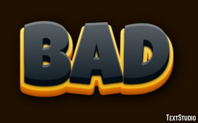 Bad テキスト効果
