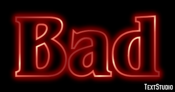 Bad Text Effect