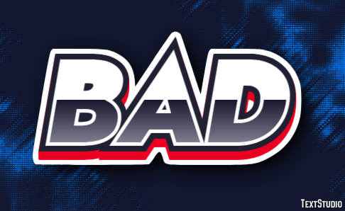 Bad Text Effect