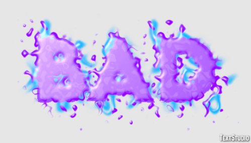 Bad Text Effect