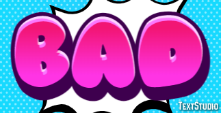 Bad Text Effect