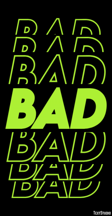 Bad Text Effect