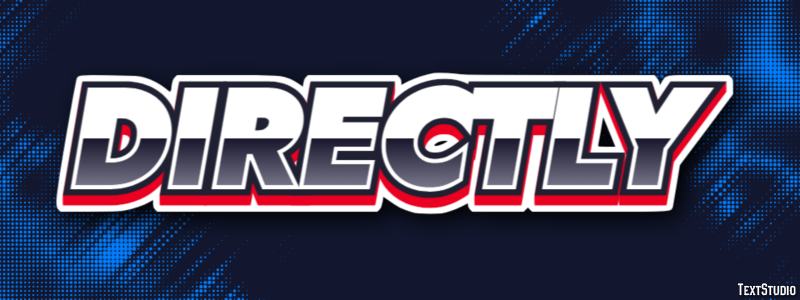 Directly Texteffekt