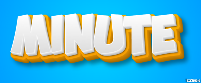 Minute Tekst Effect
