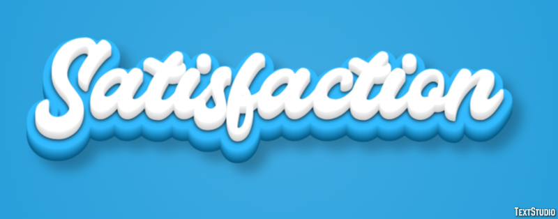Satisfaction Text Effect