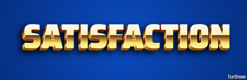 Satisfaction Text Effect