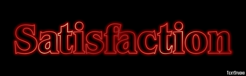 Satisfaction Text Effect