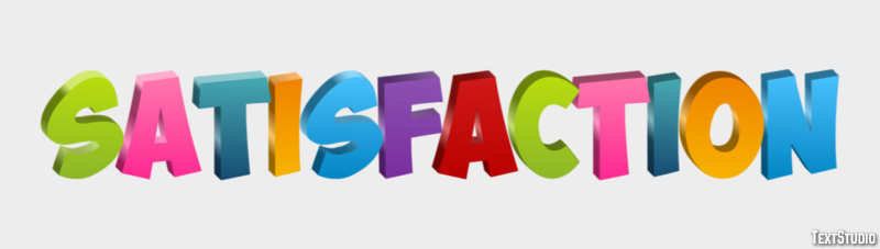 Satisfaction Text Effect
