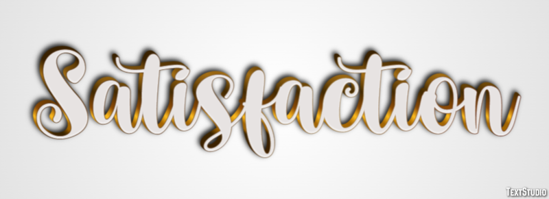 Satisfaction Text Effect