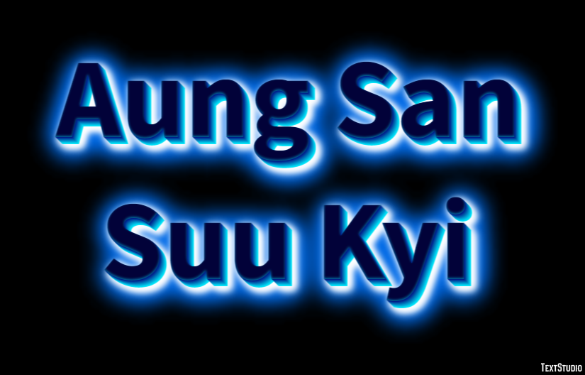 Aung San Suu Kyi Text Effect