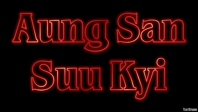 Aung San Suu Kyi Text Effect