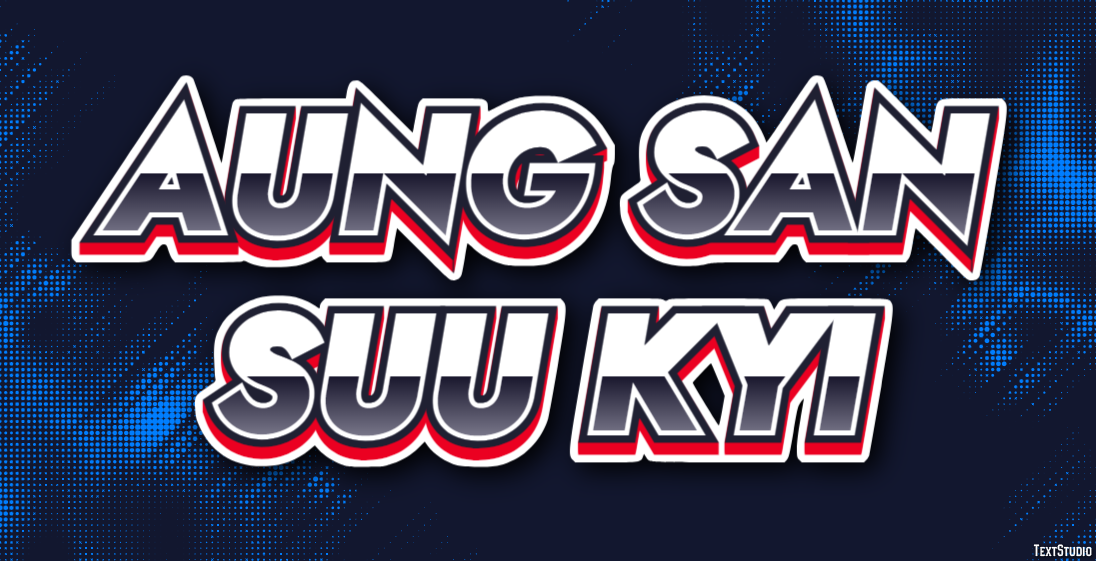 Aung San Suu Kyi Text Effect
