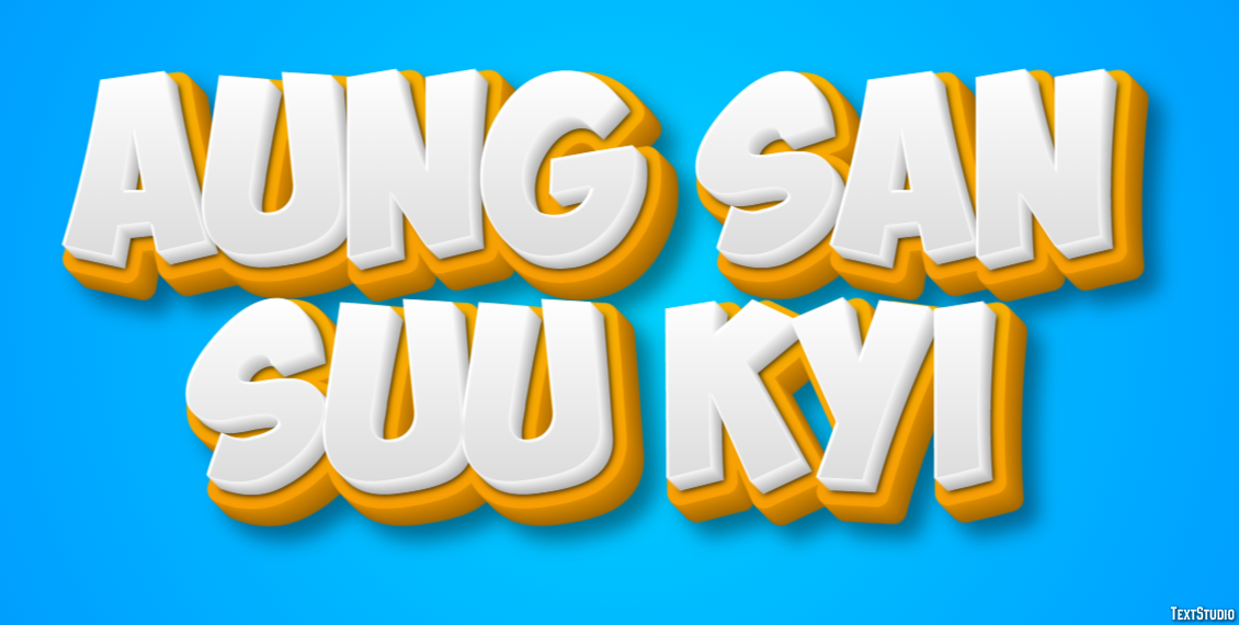 Aung San Suu Kyi Text Effect