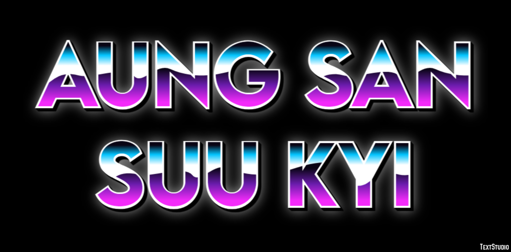 Aung San Suu Kyi Text Effect