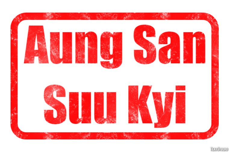 Aung San Suu Kyi Text Effect