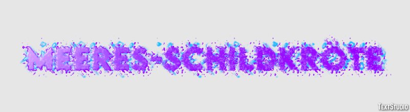 Meeres-schildkröte Texteffekt