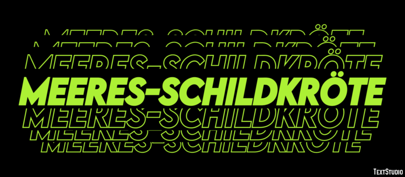 Meeres-schildkröte Texteffekt