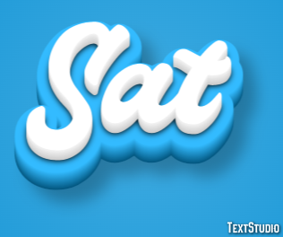 Sat Efeito do texto