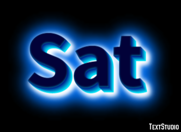 Sat Efeito do texto