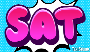 Sat Efeito do texto